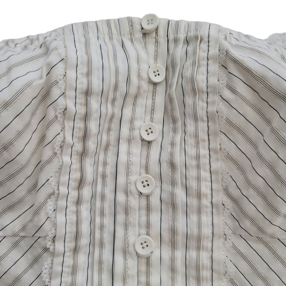 GUESS striped belted button-up strapless bustier - Picture 5 of 7